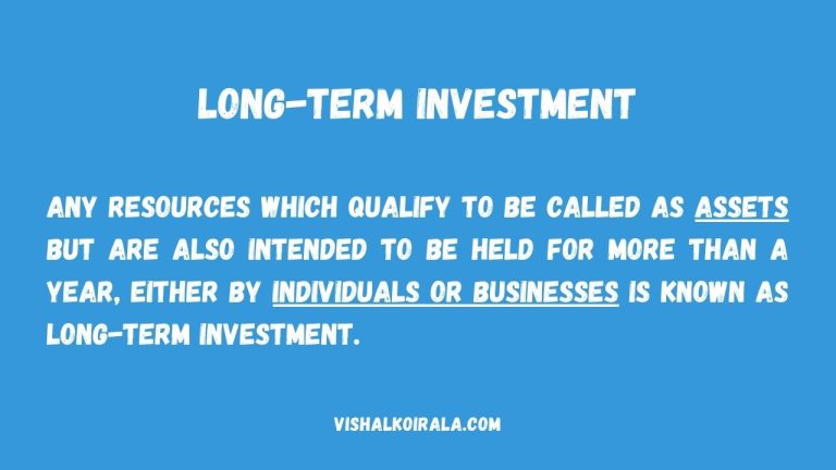 What is Long-Term Investment?